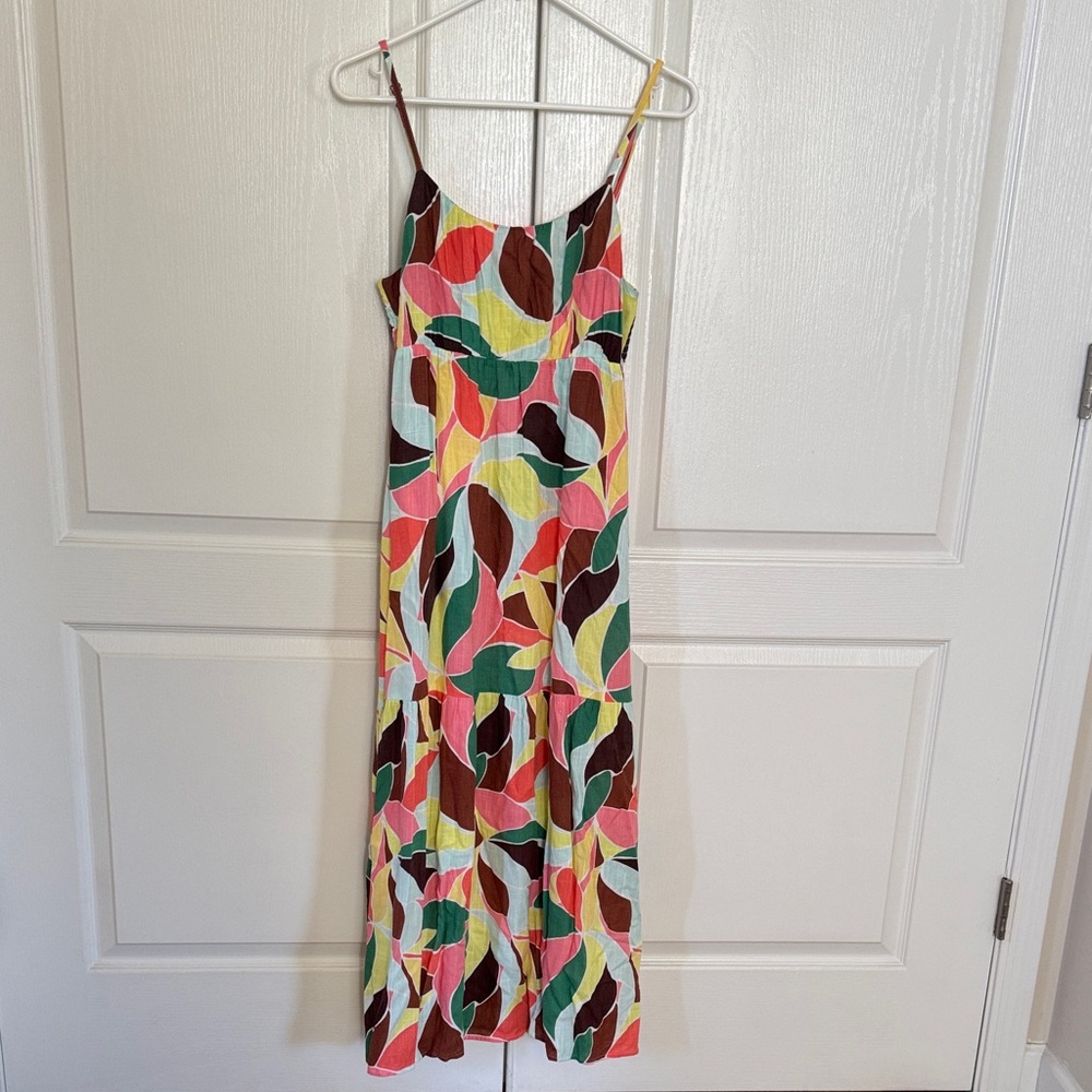 Sanctuary Tropical Leaf-Print Midi Dress in Multicolor